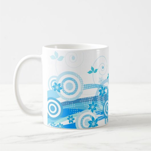 Blauer Frühling Kaffeetasse (Links)