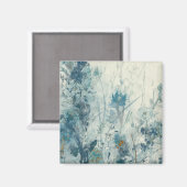 Blauer Frühling Magnet (Vorderseite/Rückseite)