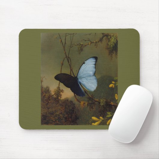 Blauer Frühling Morpho Schmetterlings-1865 Mousepad (Mit Mouse)