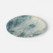 Blauer Frühling Pappteller (Schrägansicht)