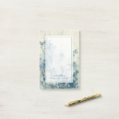 Blauer Frühling Post-it Klebezettel (Auf Schreibtisch)