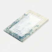 Blauer Frühling Post-it Klebezettel (angewinkelt)