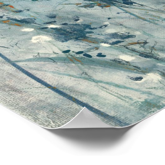 Blauer Frühling Poster (Ecke)