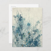Blauer Frühling Postkarte (Vorne/Hinten)
