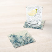 Blauer Frühling Rechteckiger Pappuntersetzer (Vor Ort)