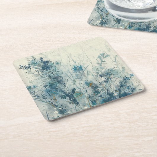 Blauer Frühling Rechteckiger Pappuntersetzer (angewinkelt)