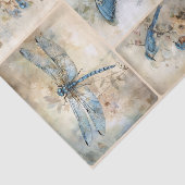 Blauer Frühling Seidenpapier (Ausschnitt)