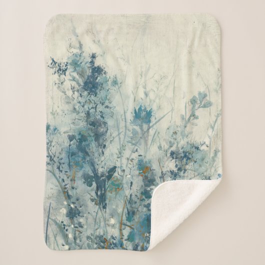 Blauer Frühling Sherpadecke (Vorderseite)