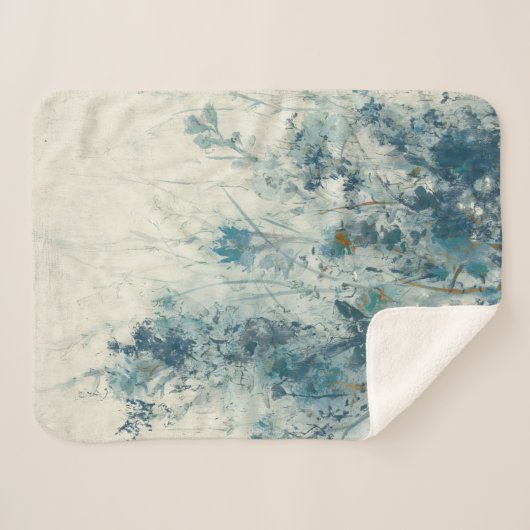 Blauer Frühling Sherpadecke (Vorderseite (Horizontal))