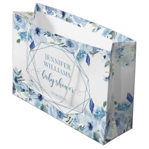 Blauer Frühling Sommer Babyduschgeschenke Große Geschenktüte
