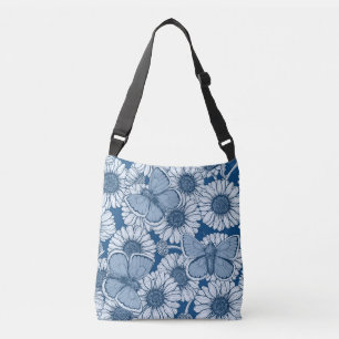 Blauer Frühling Tragetaschen Mit Langen Trägern