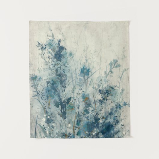 Blauer Frühling Wandteppich (Vorderseite)