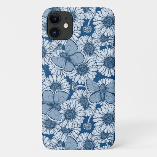 Blauer Frühling, wilde Blume, Gänseblümchen Case-Mate iPhone Hülle (Rückseite)