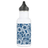 Blauer Frühling, wilde Blume, Gänseblümchen Edelstahlflasche (Rechts)