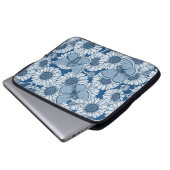 Blauer Frühling, wilde Blume, Gänseblümchen Laptopschutzhülle (Vorne Knopf)