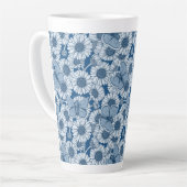Blauer Frühling, wilde Blume, Gänseblümchen Milchtasse (Linke Ecke)