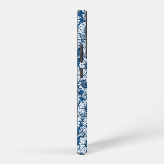 Blauer Frühling, wilde Blume, Gänseblümchen Samsung Galaxy Hülle (Rechte Seite)