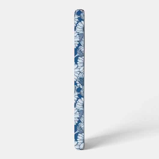 Blauer Frühling, wilde Blume, Gänseblümchen Samsung Galaxy Hülle (Linke Seite)