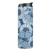 Blauer Frühling, wilde Blume, Gänseblümchen Thermosbecher (Nach links gedreht)