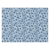 Blauer Frühling, wilde Blume, Gänseblümchen Tischdecke (Vorderseite (Horizontal))