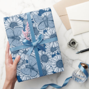 Blauer Frühling, wilde Blume, Molsen, Packpapier