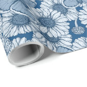 Blauer Frühling, wilde Blume, Molsen, Packpapier (Rolleneckpunkt)