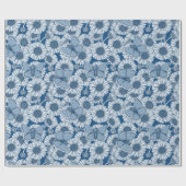 Blauer Frühling, wilde Blume, Molsen, Packpapier (Flach)