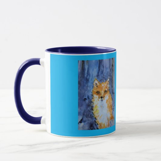 Blauer Fuchs Becher Tasse (Links)