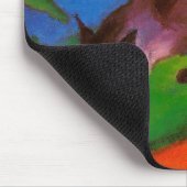 Blauer Fuchs von Franz Marc Mousepad (Ecke)