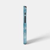Blauer Funkelnd Entwurf iPhone Hülle (Linke Seite)