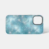 Blauer Funkelnd Entwurf iPhone Hülle (Rückseite (Horizontal))