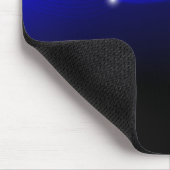 Blauer futuristischer Mausunterlageplan Mousepad (Ecke)