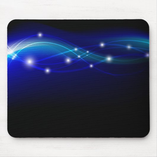 Blauer futuristischer Mausunterlageplan Mousepad (Vorne)