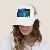 Blauer Galaxie-Netz-Radio-Hut Truckerkappe (Beispiel)