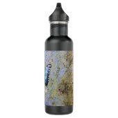 Blauer Galaxy Butterfly Personalisiert Edelstahlflasche (Rechts)