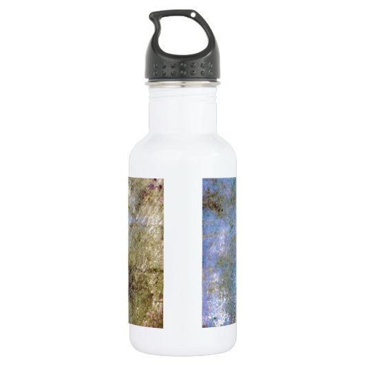 Blauer Galaxy Butterfly Trinkflasche (Rückseite)