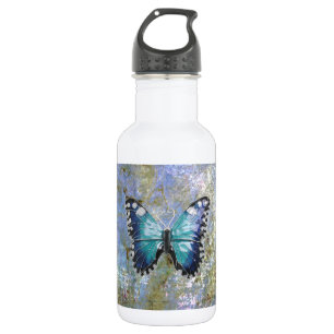 Blauer Galaxy Butterfly Trinkflasche