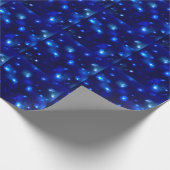Blauer Galaxy Starry Night Geschenkpapier (Ecke)