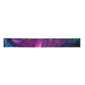 Blauer Galaxy Weltraumfantasy Satinband (Vorderseite)