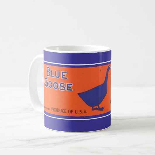 Blauer Gänse Tasse (Vorderseite Links)