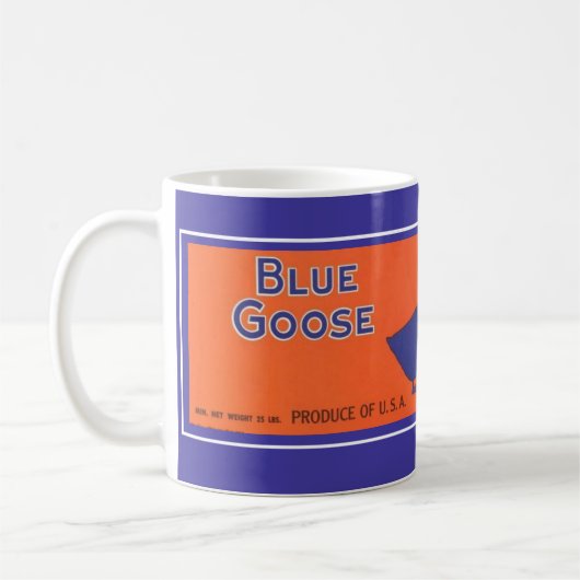 Blauer Gänse Tasse (Links)