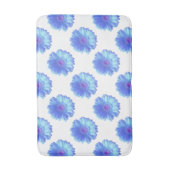 Blauer Gänseblümchen Badematte (Vorderseite Vertikal)