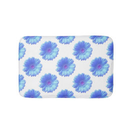 Blauer Gänseblümchen Badematte