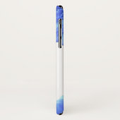 Blauer Gänseblümchen Case-Mate iPhone Hülle (Hinten/Links)