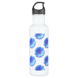 Blauer Gänseblümchen Edelstahlflasche