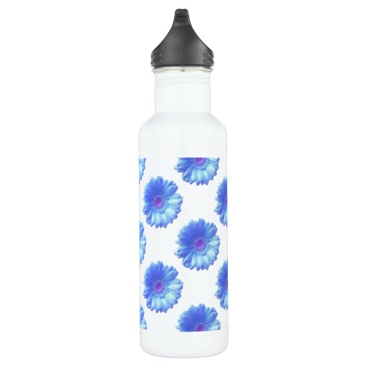 Blauer Gänseblümchen Edelstahlflasche (Rechts)