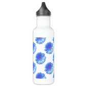 Blauer Gänseblümchen Edelstahlflasche (Links)