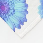 Blauer Gänseblümchen Fleecedecke (Ecke)