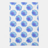 Blauer Gänseblümchen Geschirrtuch (Vertikal)