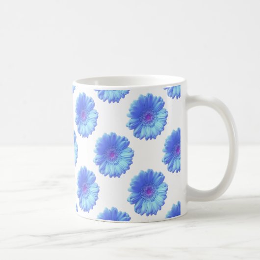 Blauer Gänseblümchen Kaffeetasse (Rechts)